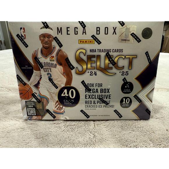 2024-25 Panini Select Basketball NBA Trading Cards Mega Box